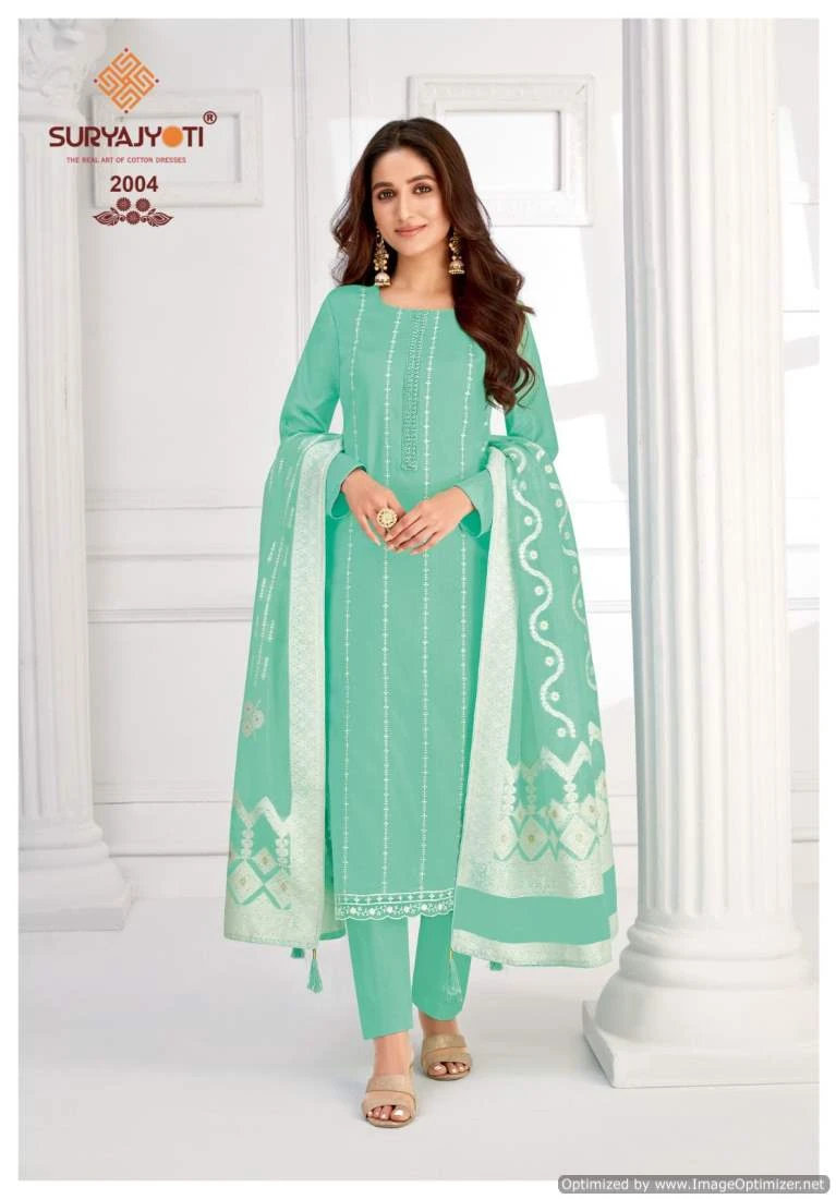 Suryajyoti Khanak Advance Vol 2 Jaam Satin Wholesale Fancy Salwar Suit Catalog — Wholesale Salwar Suits, MPA wholesale from Surat - Gallery Image 3